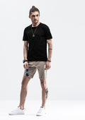 Game Over Embossed Print T-Shirt - Black