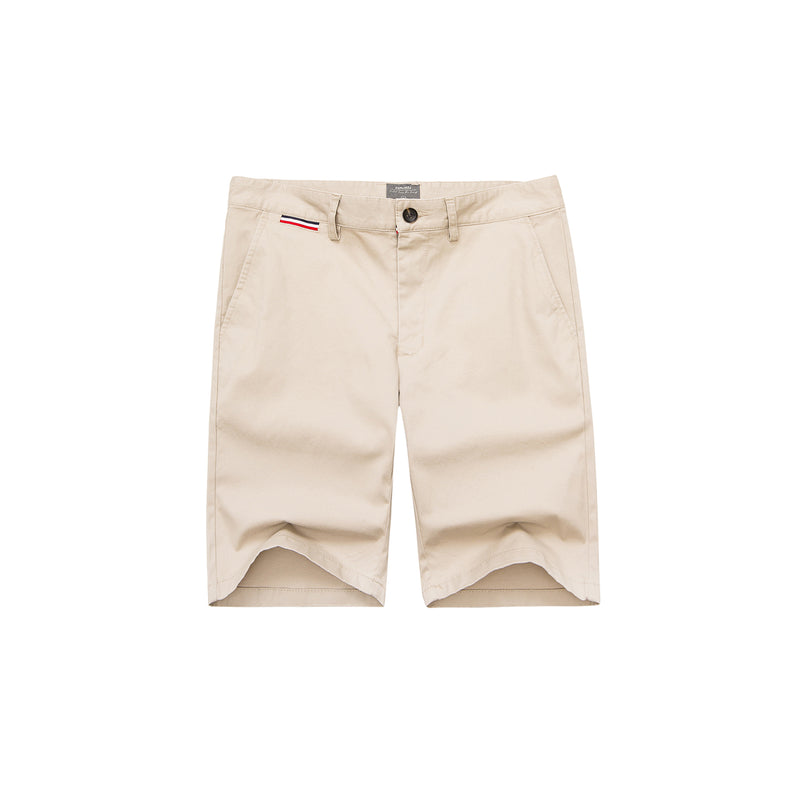 Casual Grosgrain Detail Short - Beige