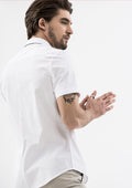 Explorer Collared Short Sleeve Shirt - White