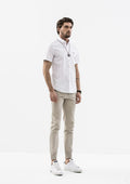 Explorer Collared Short Sleeve Shirt - White