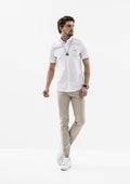 Explorer Collared Short Sleeve Shirt - White