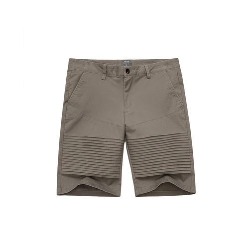 Pleats Detail Shorts - Grey