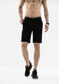 Striped Grosgrain Shorts - Black