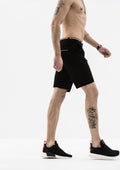 Striped Grosgrain Shorts - Black