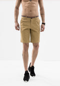 Striped Grosgrain Shorts - Khaki