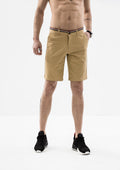 Striped Grosgrain Shorts - Khaki
