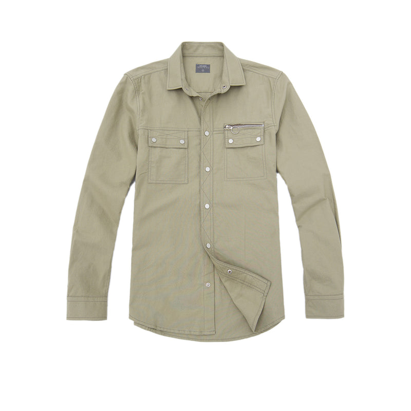 Theo Long Sleeve Shirt - Green