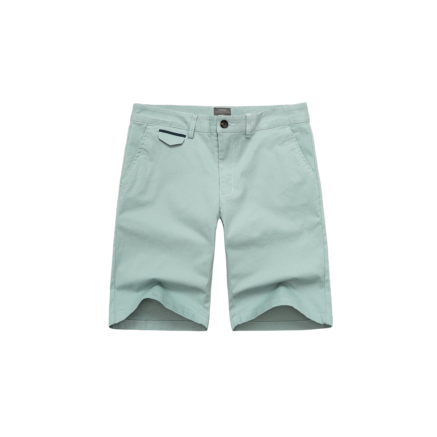 【U LAN】Hib back pocket wool shorts Wide Easy Short in Grey Khaki