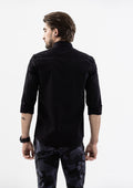 Explorer Collared Long Sleeve Shirt - Black