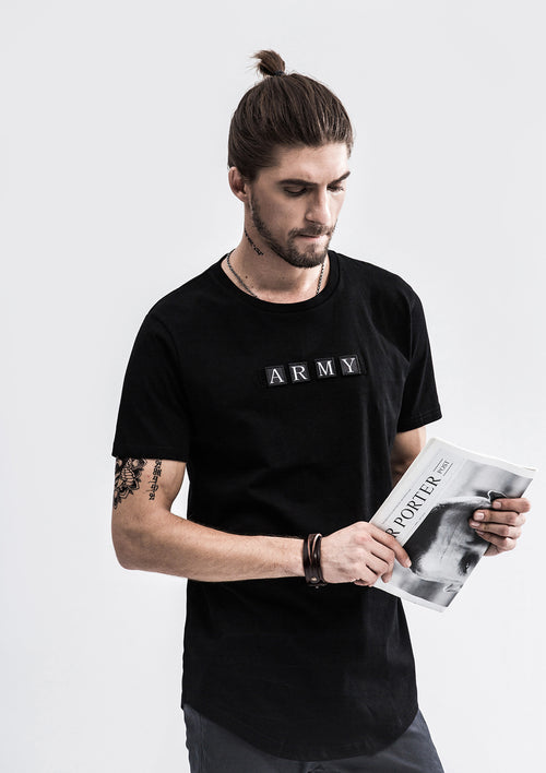 Curved T-Shirt - Black