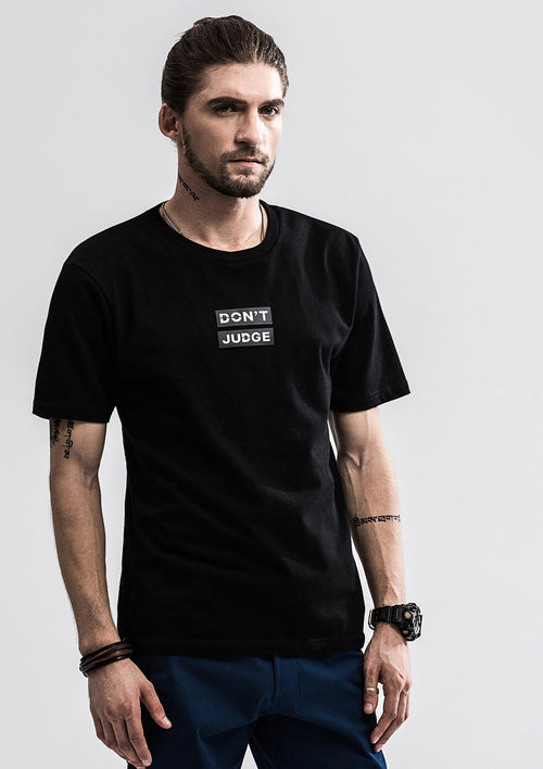 Don't Judge T-Shirt - Black