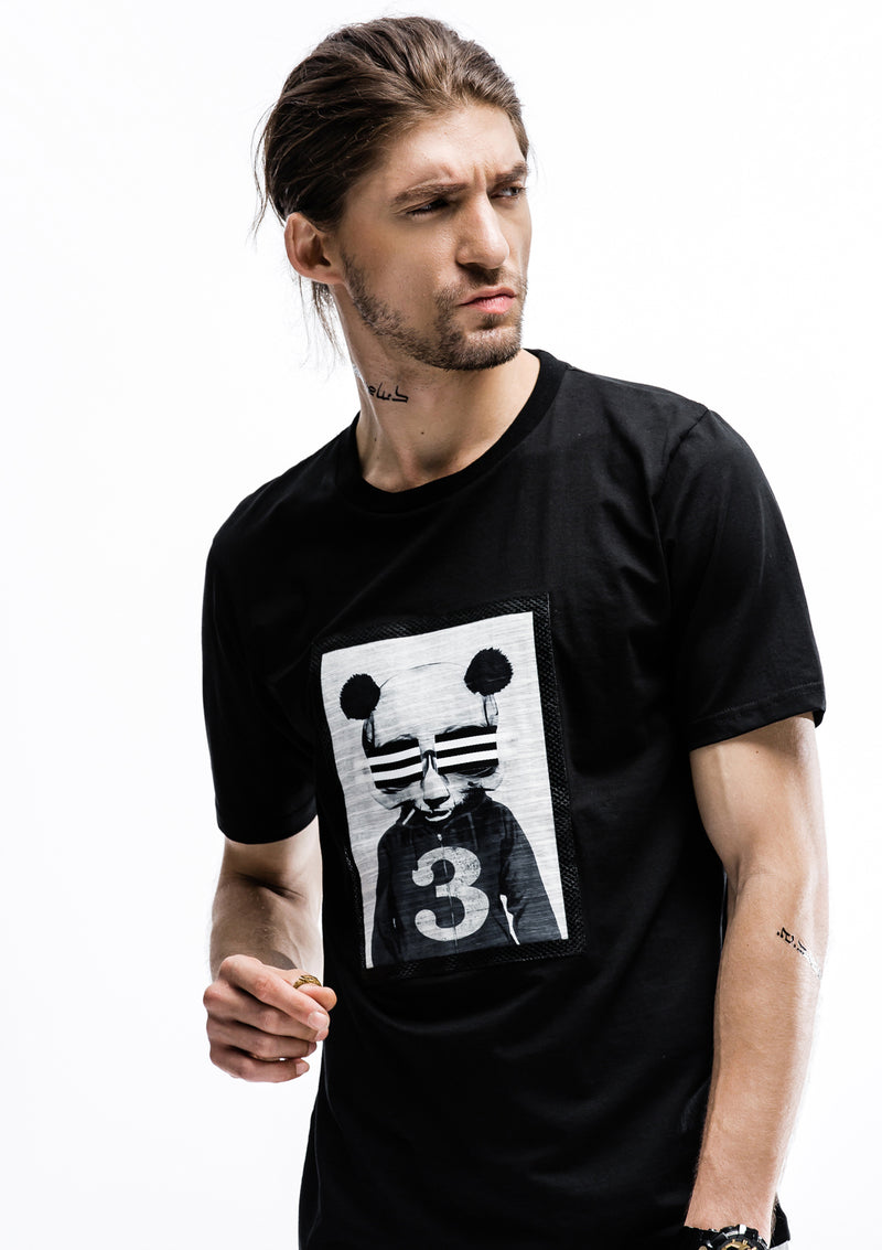 Graphic Patch T-Shirt - Black
