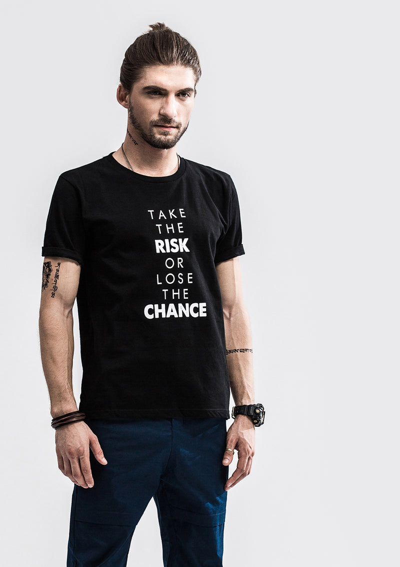 Risk or Chance T-Shirt - Black
