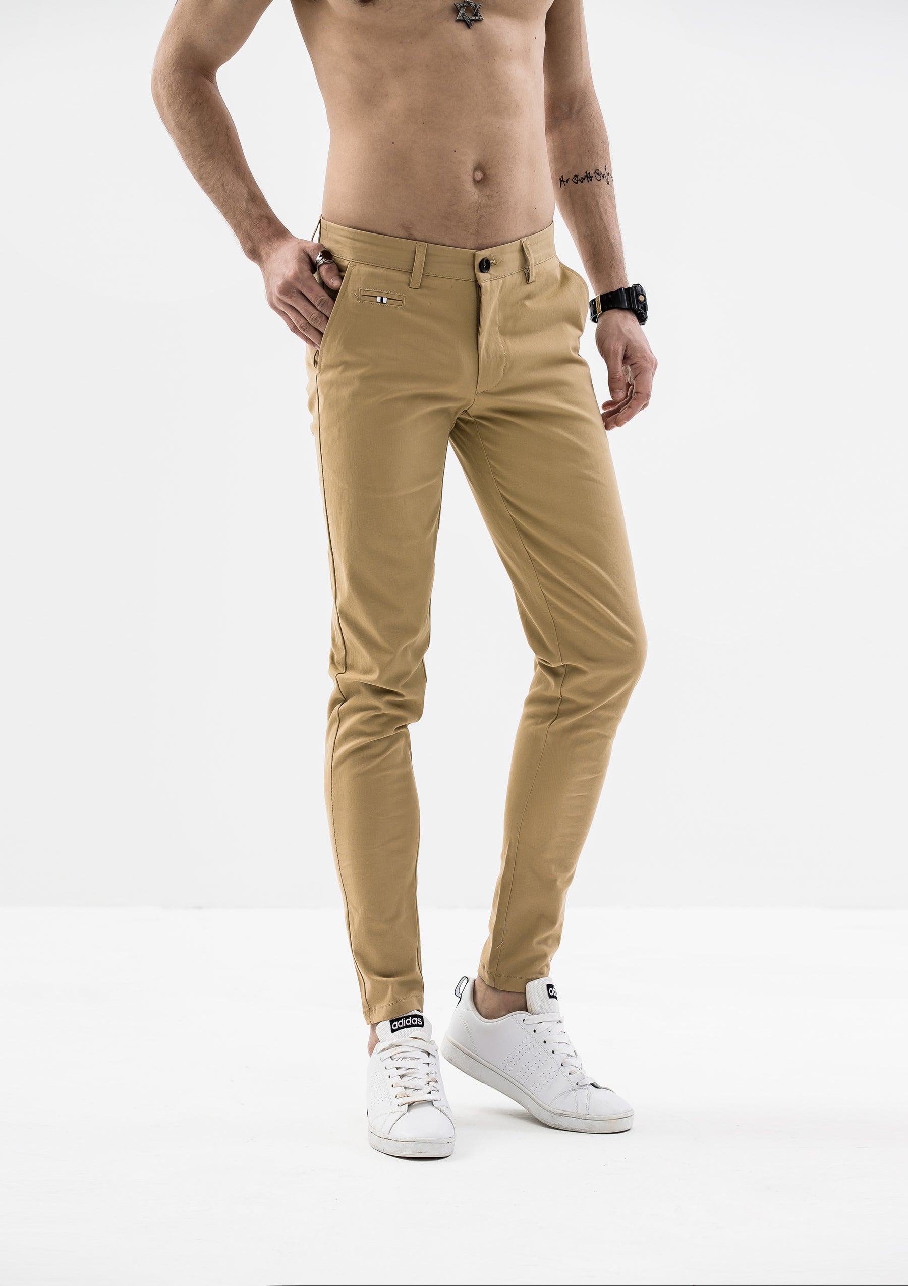 Skinny Chino Pants Khaki – Explorer Authentic