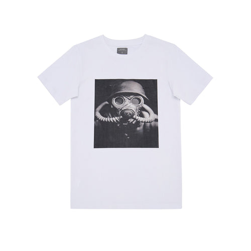 Steampunk Gas Mask  T-Shirt - White