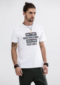 Dont Limit Your Challenges, Challenge Your Limits T-Shirt - White