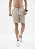 Side Details Shorts - Beige