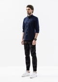 Explorer Collared Long Sleeve Shirt - Blue