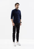 Explorer Collared Long Sleeve Shirt - Blue