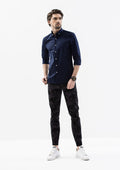 Explorer Collared Long Sleeve Shirt - Blue