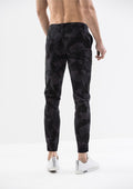 Geometric Camo Jogger Pants - Grey