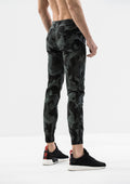 Geometric Camo Jogger Pants - Green