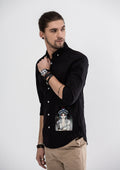Tribal Girl Long Sleeve Shirt - Black