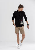 Tribal Girl Long Sleeve Shirt - Black