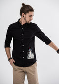 Tribal Girl Long Sleeve Shirt - Black